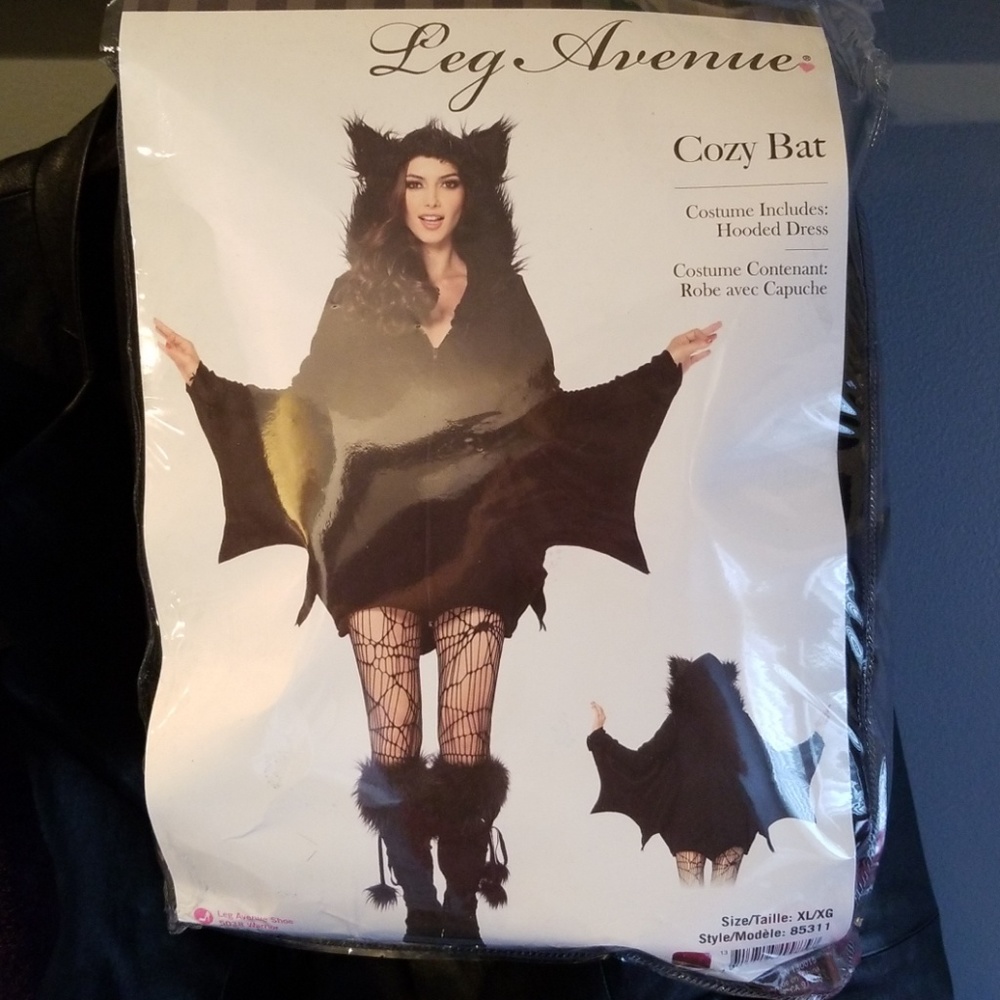 Cozy Bat Costume Hooded Dress